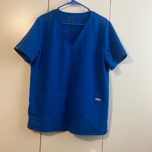 Figs Technical Collection Women’s Size XL Blue Color Scrub Top